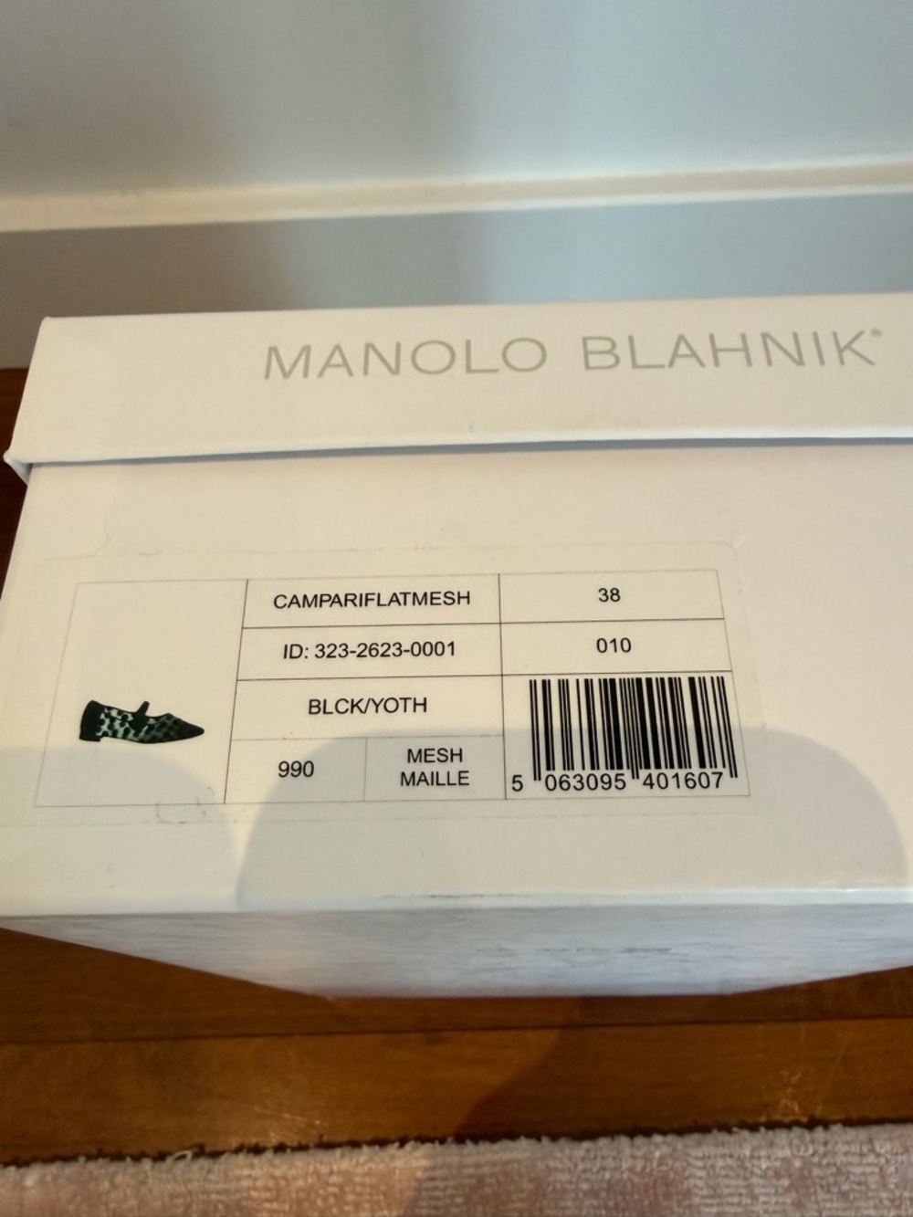 NIB Manolo Blahnik Campari Polka Dot Ballet Flats - Black - Picture 7 of 9